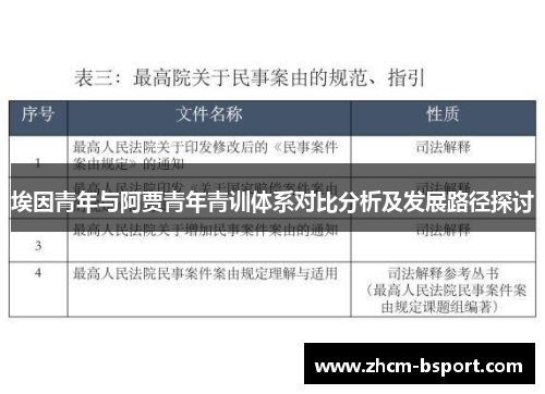 埃因青年与阿贾青年青训体系对比分析及发展路径探讨